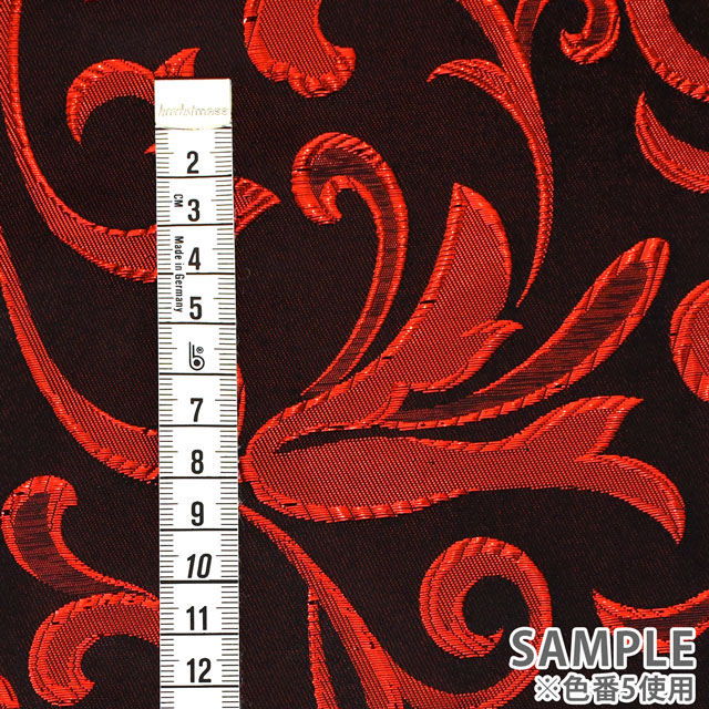 ジャガード生地 メタリックアラベスク(028-HM9775) 1.グリーン 10Aa05_