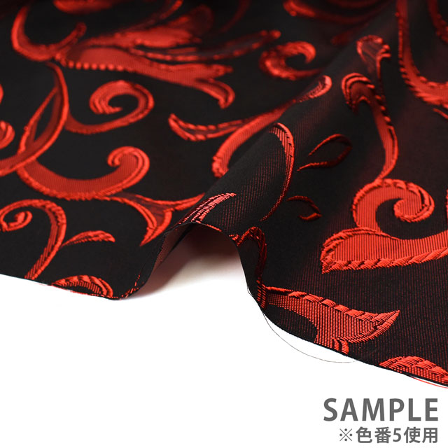 ジャガード生地 メタリックアラベスク(028-HM9775) 1.グリーン 10Aa05_