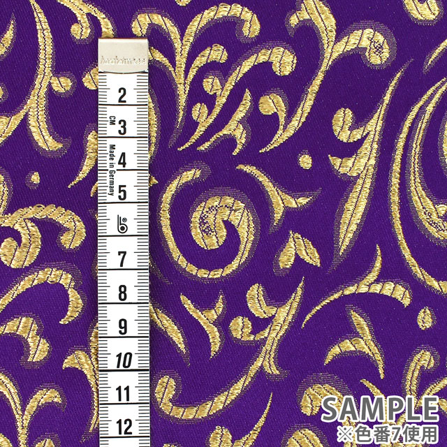 生地 メタルブロケード(028-V9768) 6.グリーン 10Aa05_