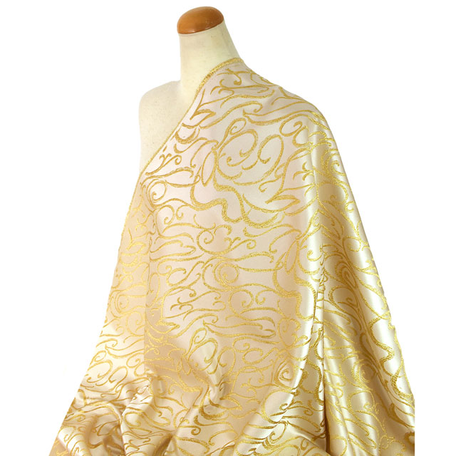 生地 スモークジャガード(028-V9800) 8.ゴールド 10Aa05_