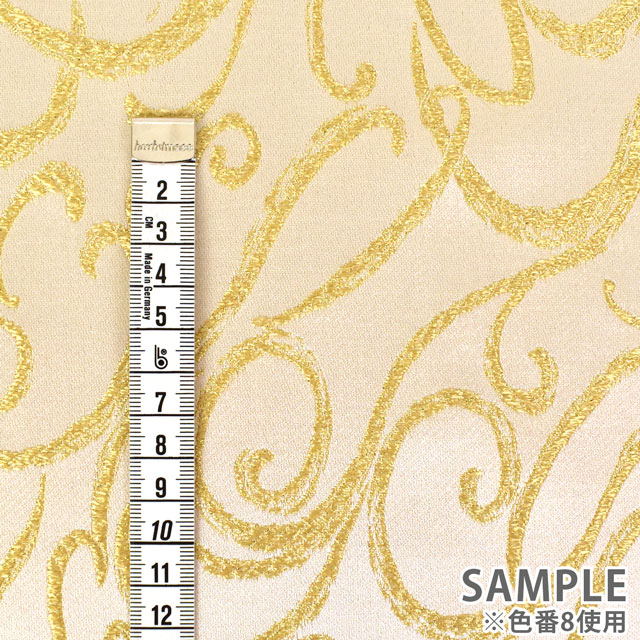 生地 スモークジャガード(028-V9800) 8.ゴールド 10Aa05_