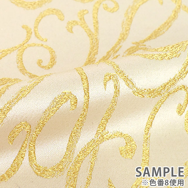 生地 スモークジャガード(028-V9800) 8.ゴールド 10Aa05_