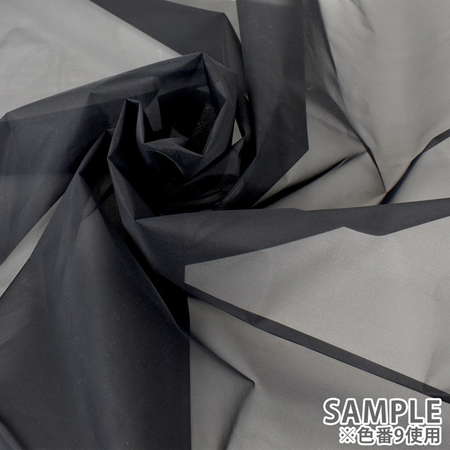 生地 広幅ナイロンシャー(030-3048) 9.ブラック 10Aa02_