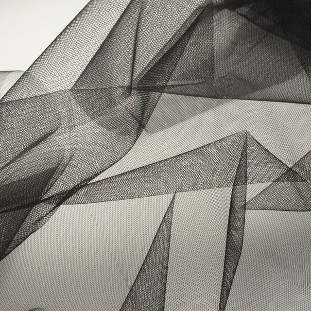 生地 ハイゲージチュール (035-1017) C10.ブラック 10Aa01_