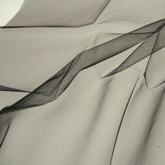 生地 ハイゲージチュール (035-1017) C10.ブラック 10Aa01_