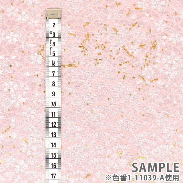 金襴生地 琳派名物裂 青海波桜(1-11039-A) 桜 09Bh18_