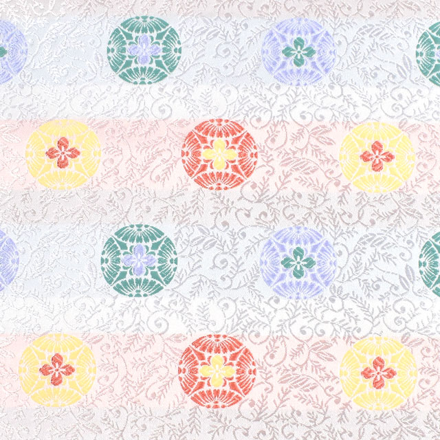 金襴生地 琳派名物裂 雅(1-9837) 白 09Bh18_