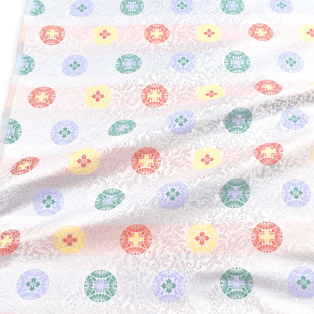 金襴生地 琳派名物裂 雅(1-9837) 白 09Bh18_