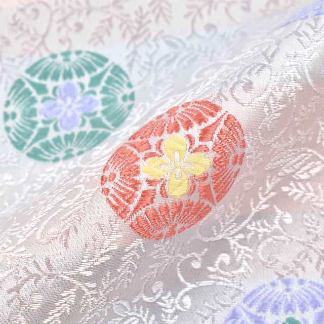 金襴生地 琳派名物裂 雅(1-9837) 白 09Bh18_