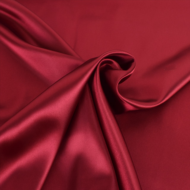 生地 ジェネラルサテン(100073) 17.ワインレッド 10Ae07_