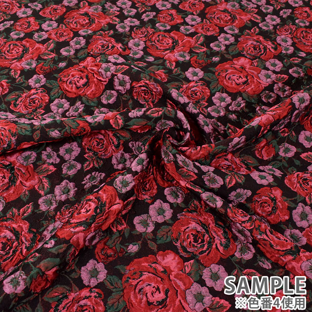 ジャガード生地 プリローズジャガード (10412/HC) 1.ブルー 99Zz99_