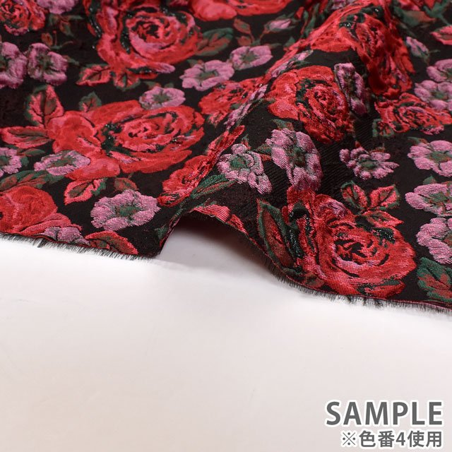 ジャガード生地 プリローズジャガード (10412/HC) 1.ブルー 99Zz99_