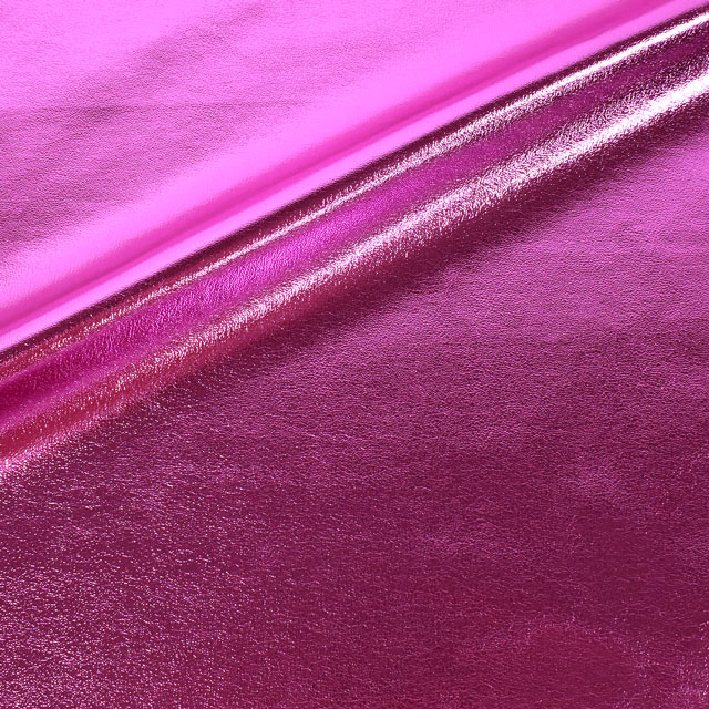 合皮生地 メタフラッシュ(1047) 104.マゼンタピンク 10Bz99_
