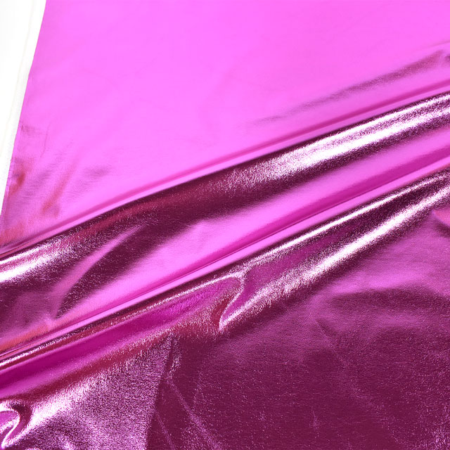 合皮生地 メタフラッシュ(1047) 104.マゼンタピンク 10Bz99_