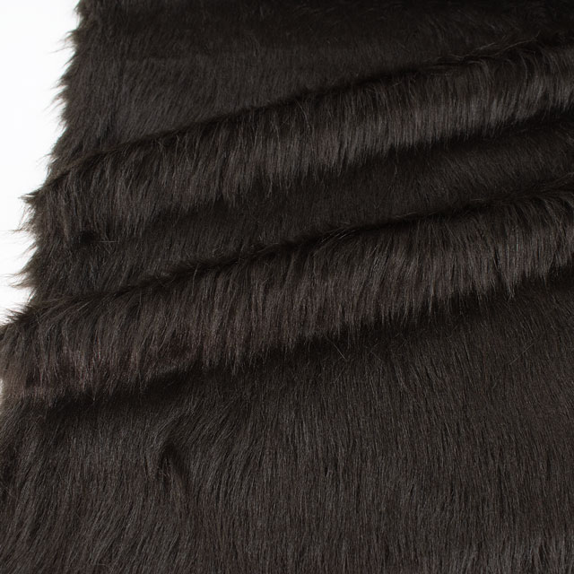 生地 フェイクファー/ロングファー(1051) 900.こげ茶 10Bn99_