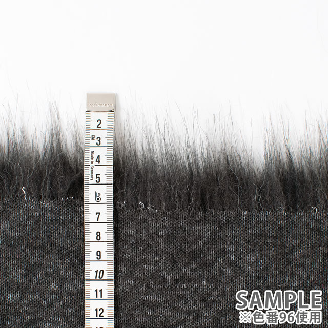 生地 フェイクファー/ロングファー(1051) 10.ブラック 10Bn99_