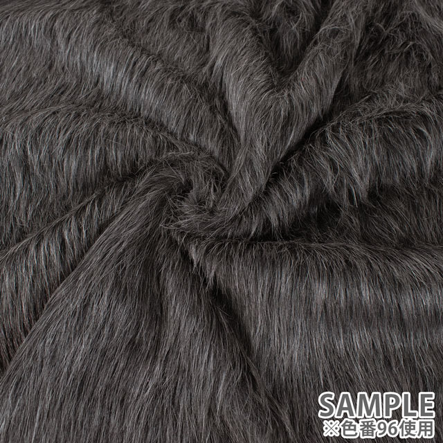 生地 フェイクファー/ロングファー(1051) 10.ブラック 10Bn99_