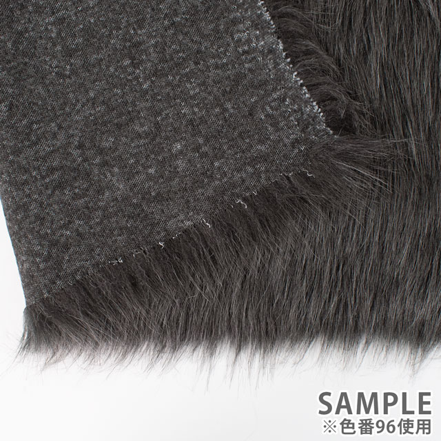 生地 フェイクファー/ロングファー(1051) 10.ブラック 10Bn99_