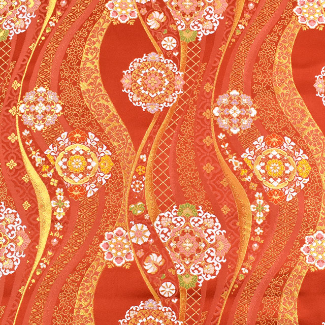 金襴生地 あすか胴入2号 美麗(62-10675) 赤 09Bh18_