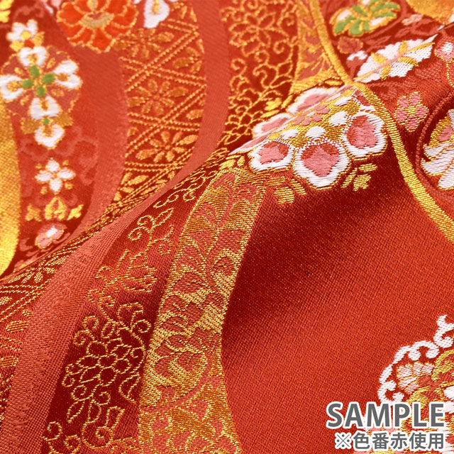 金襴生地 あすか胴入2号 美麗(62-10675) 赤 09Bh18_