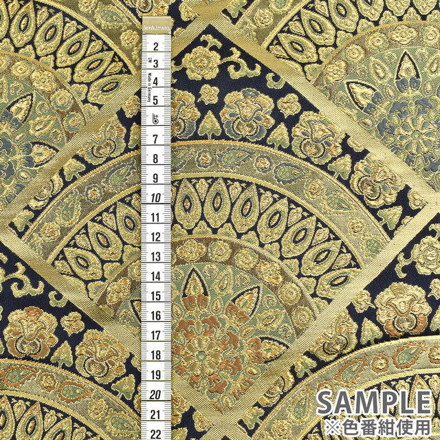 金襴生地 あすか胴入4号 万華鏡扇(1215-10870) 赤 09Bh18_