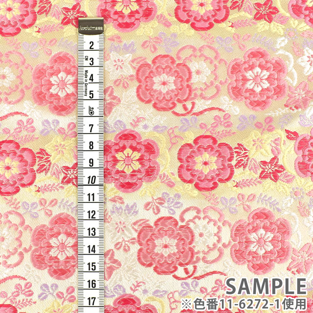 金襴生地 鈴鹿三丁 花乙女(22-6272-4) 青 09Bh18_