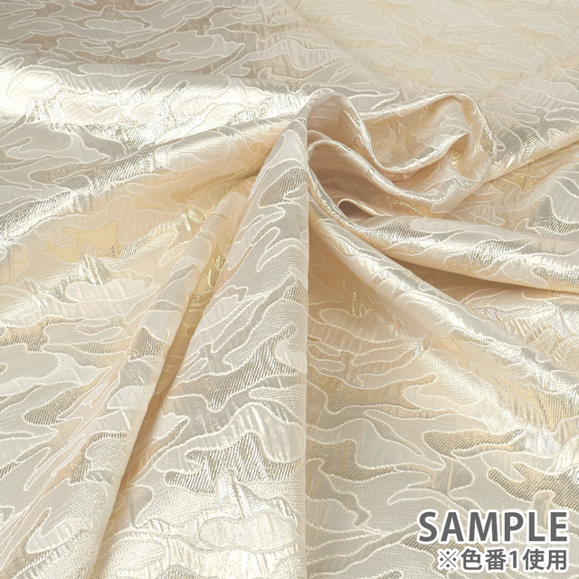 ジャガード生地 ブローデン(1166) 2.シルバー 10Aa05_