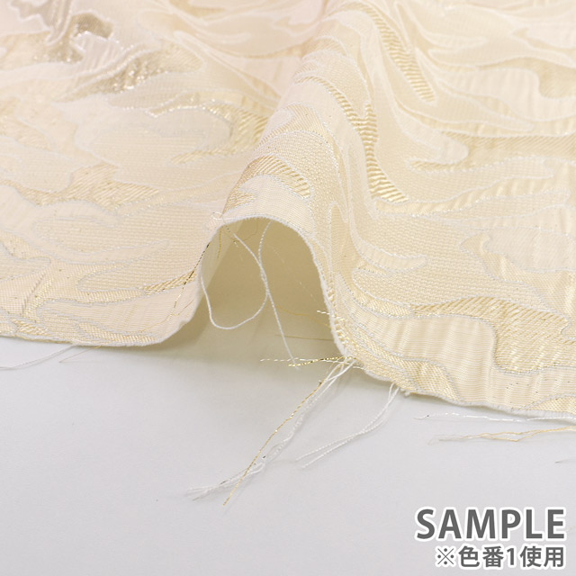 ジャガード生地 ブローデン(1166) 2.シルバー 10Aa05_