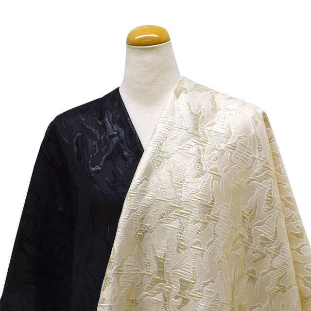 ジャガード生地 ブローデン(1166) 2.シルバー 10Aa05_