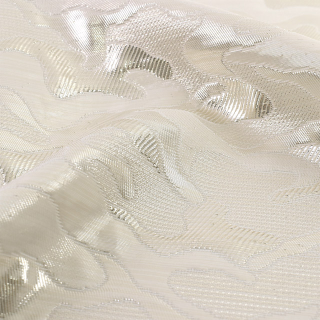 ジャガード生地 ブローデン(1166) 2.シルバー 10Aa05_