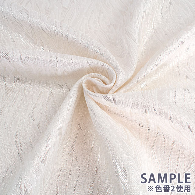 ジャガード生地 フレイム(1169) 99.黒/ラメ 10Aa02_