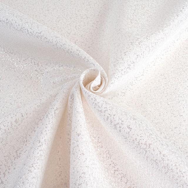 ジャガード生地 オレオール(1171) 1.白/シルバー 10Aa02_