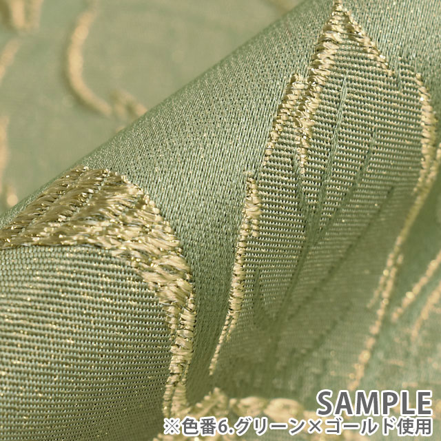 生地 バラ柄ブロケード(120010) 4.ピンク×ゴールド 99Zz99_