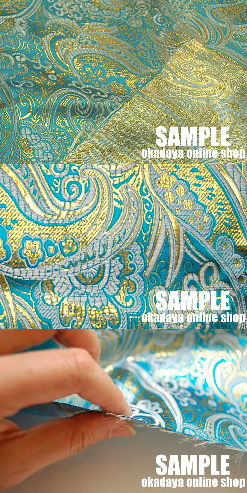 ジャガード生地 ラストエンペラー(120079) 13.白/シルバー 10Aa05_