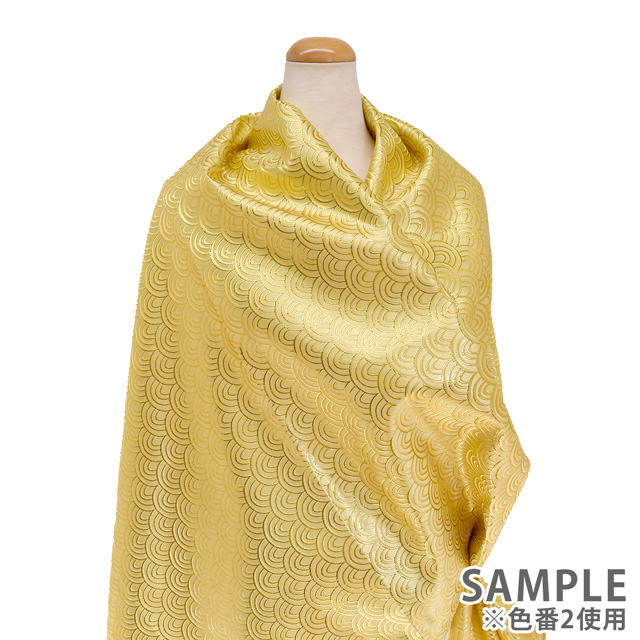 生地 スケイルジャガード(120091) 5.ブルー 09Bh18_