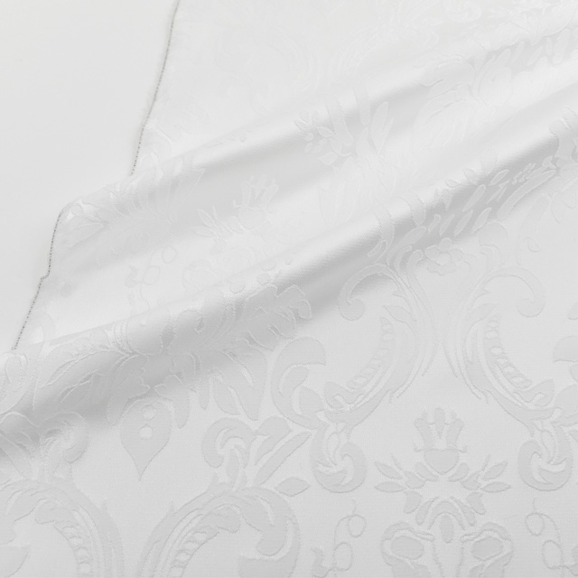 生地 マルクスジャガード(120097) 1.ホワイト 10Aa02_