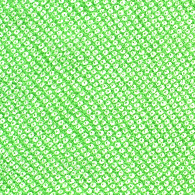ちりめん生地 京友禅 鹿の子(121150) 5836.若草 99Zz99_