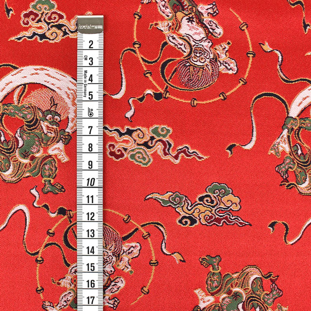 金襴生地 洛レイ四丁 風神雷神(1215-9588) 09Bh18_