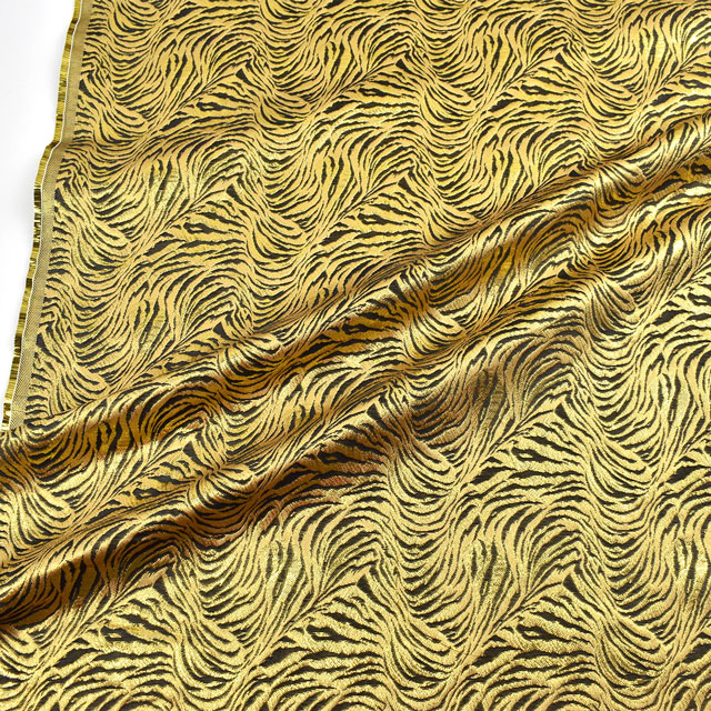 金襴生地 干支用 寅(5397-5) 黒金 09Bh18_