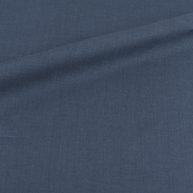 生地 細番手 薄手カラーリネン(130127500) 4.紺 99Zz99_