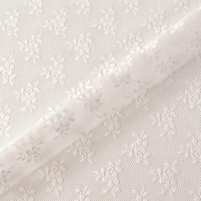 生地 ラッセルレース(14419) 2.オフホワイト 10Ac04_