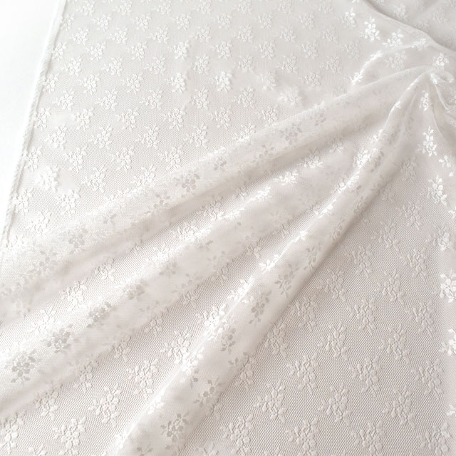 生地 ラッセルレース(14419) 2.オフホワイト 10Ac04_