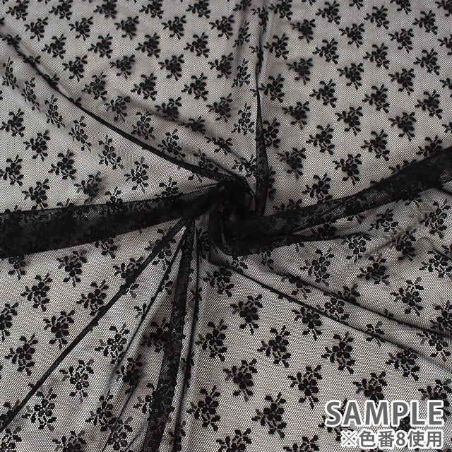 生地 ラッセルレース(14419) 2.オフホワイト 10Ac04_