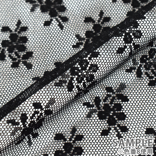 生地 ラッセルレース(14419) 2.オフホワイト 10Ac04_