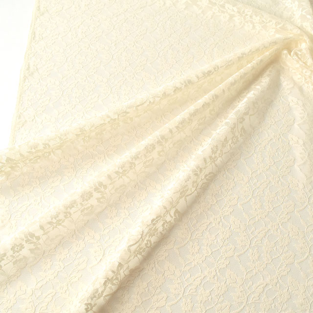 生地 ラッセルレース(14827) 4.ベージュ 10Ac04_