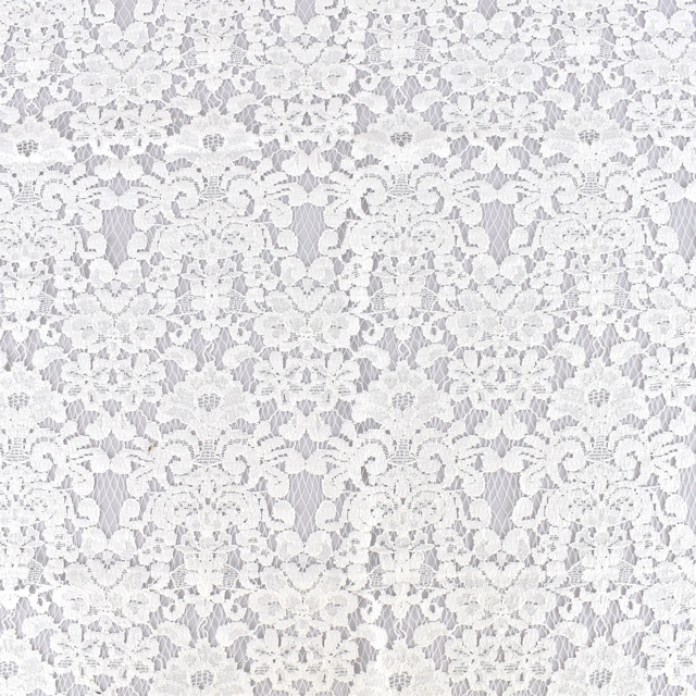 生地 大柄綿麻ラッセルレース(15126CL) 1.ホワイト 10Ac04_