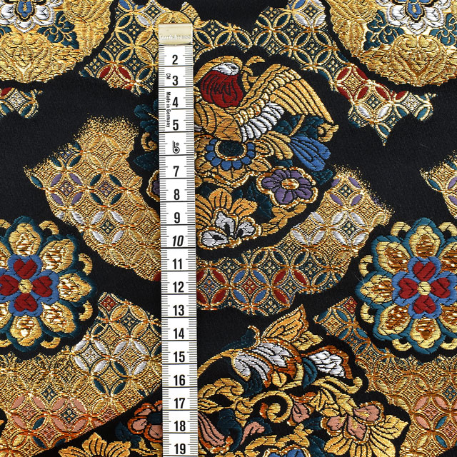 ※受付終了※〔1月上旬~中旬以降入荷分予約〕金襴生地 寿四丁4号 鷲(155-1483-1) 黒 09Bh18_