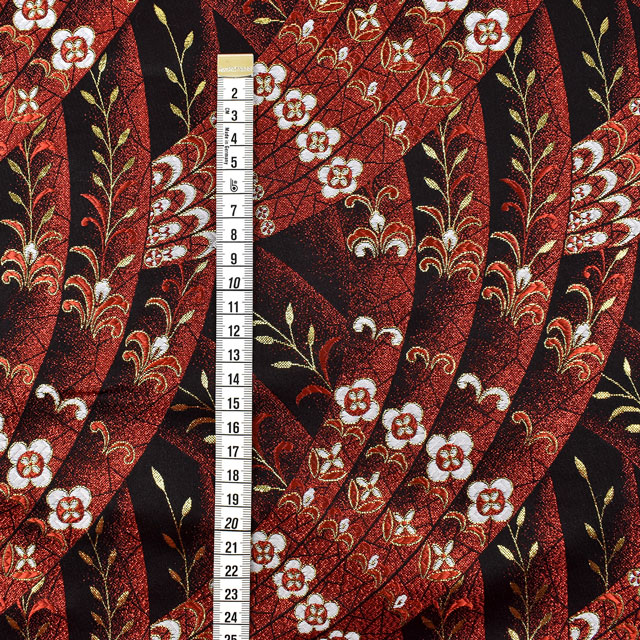 金襴生地 四丁サビ 王朝(155-8872-3) 黒 09Bh18_