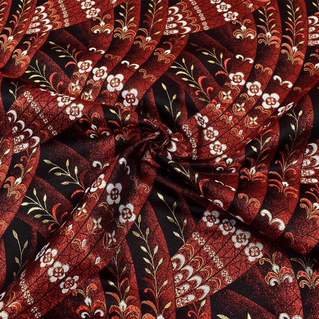 金襴生地 四丁サビ 王朝(155-8872-3) 黒 09Bh18_