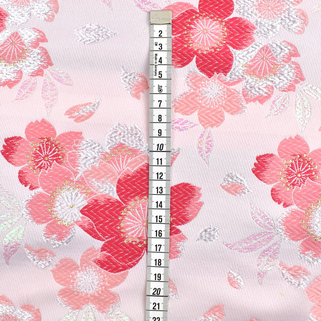 金襴生地 四丁胴入唐織 桜(156-1881-2) ピンク 09Bh18_